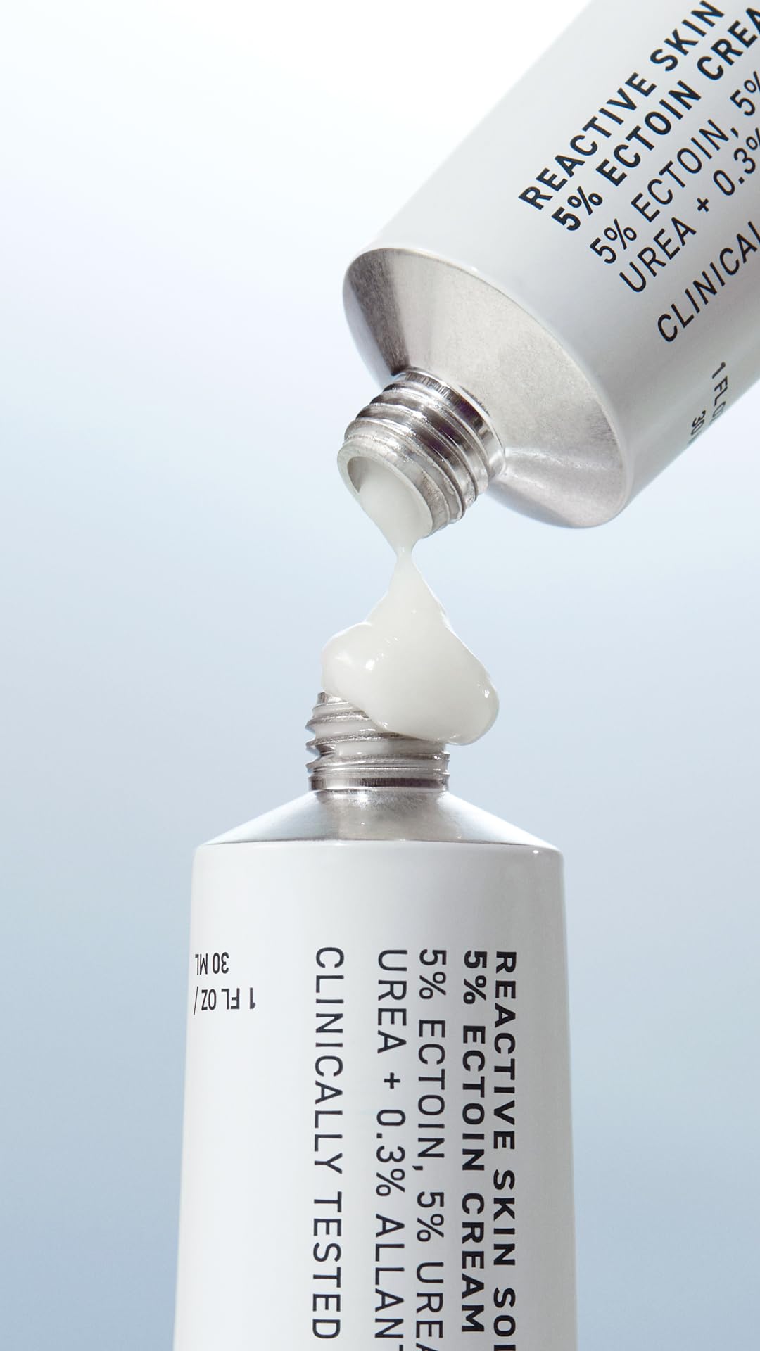 Packaging label of Prequel Reactive Skin Solutions emphasizing fragrance-free formula