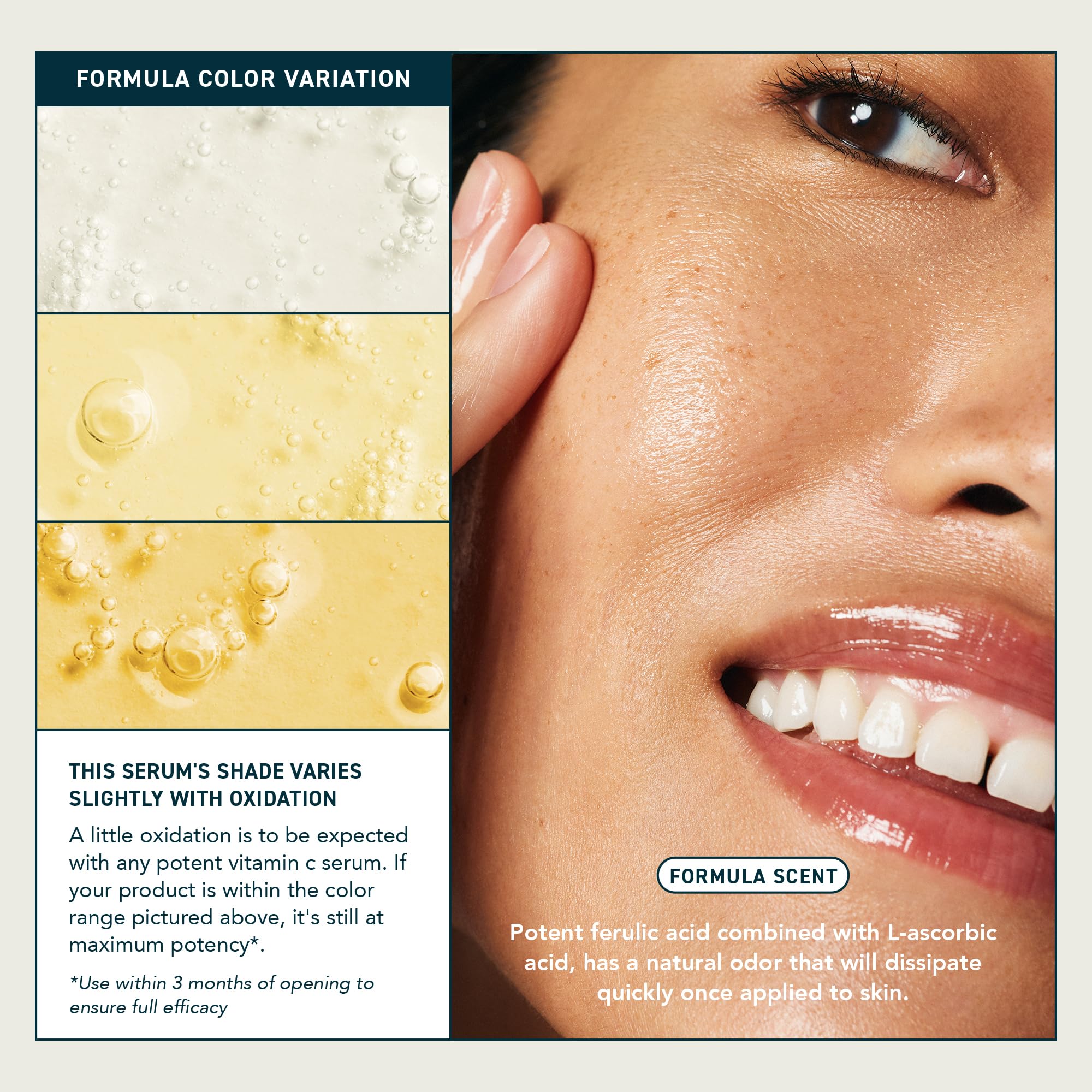 Prequel Skin Lucent-C 1oz pump packaging highlights compact, travel-friendly sizing.