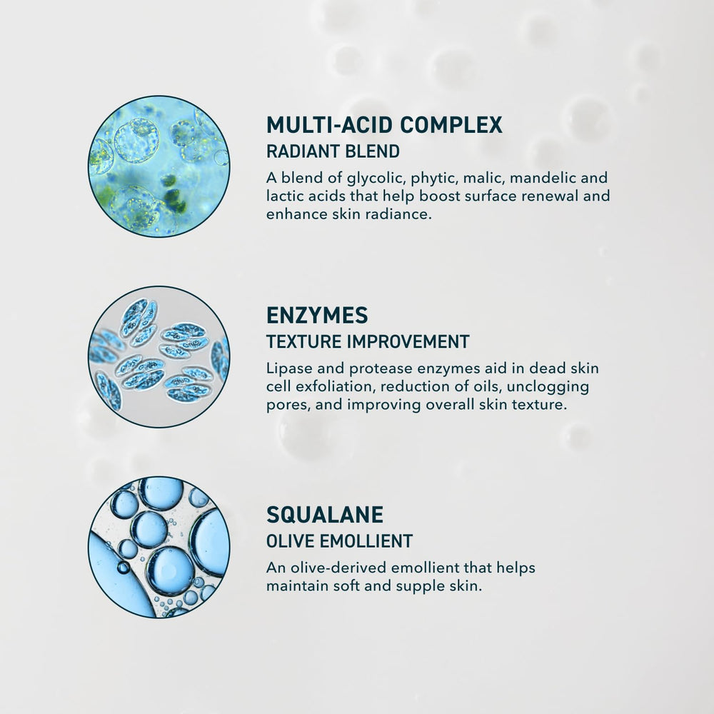 Prequel Skin Multi-Acid Milk Peel applying to face demonstrates gentle, hydrating exfoliation
