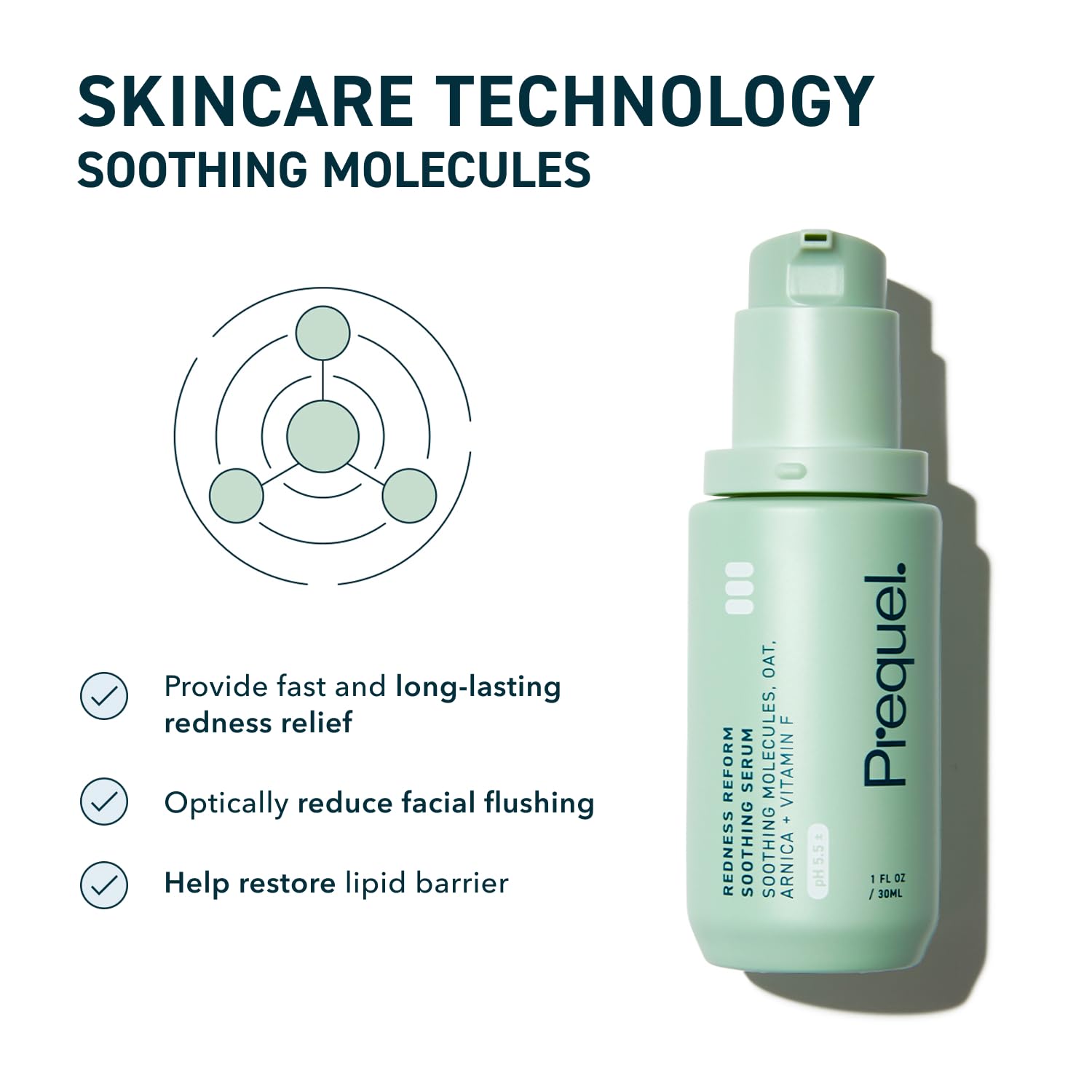 Prequel Skin Redness Reform oat kernel extract delivers soothing hydration for dry skin.