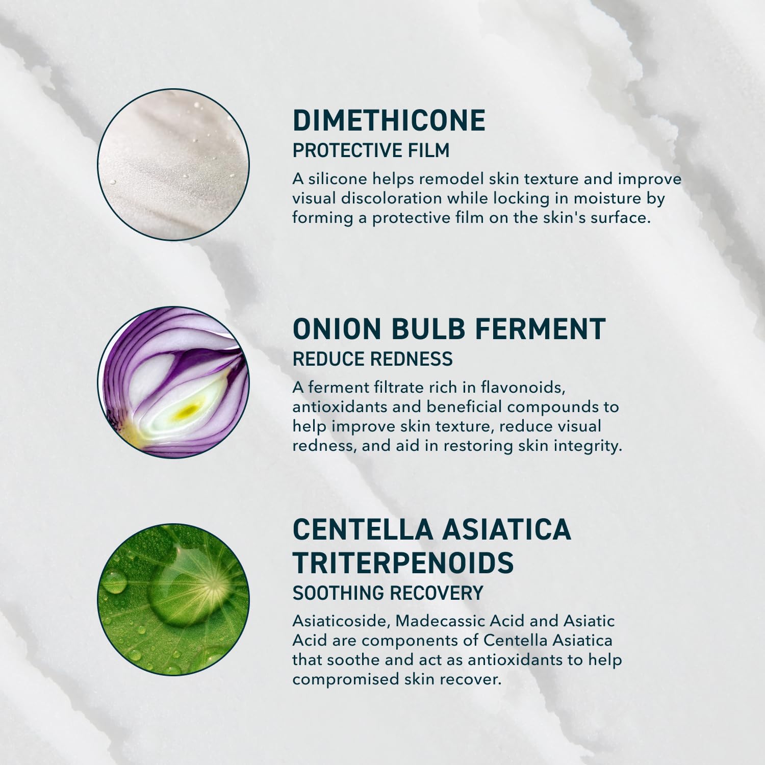 Prequel Skin Scar Solutions centella asiatica extract highlight soothing ingredient.