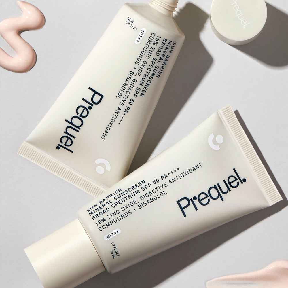 Prequel Skin Sun Barrier SPF50 dermatologist-developed formula for reliable skincare protection