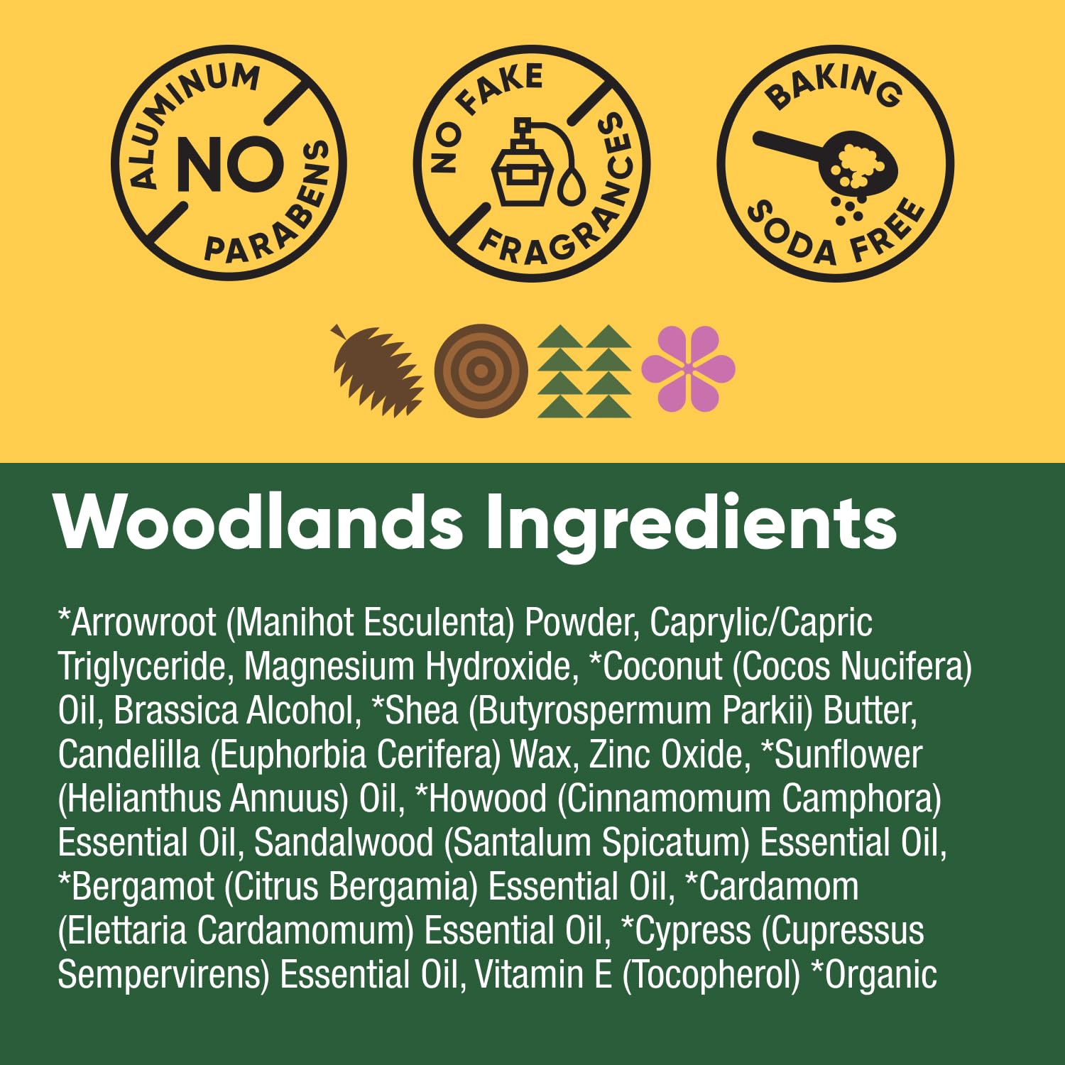 Pretty Frank arrowroot powder provides moisture absorption to help you stay dry.