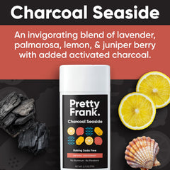 Pretty Frank baking-soda-free formula offers gentle protection for sensitive underarms.
