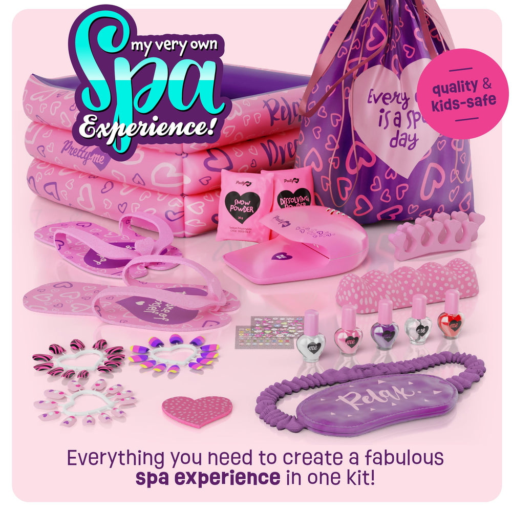Pretty Me Spa Day Kit kid slippers for comfy pampering moments