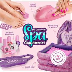 Pretty Me Spa Day Kit non-toxic nail polish for safe, colorful mani-pedi play