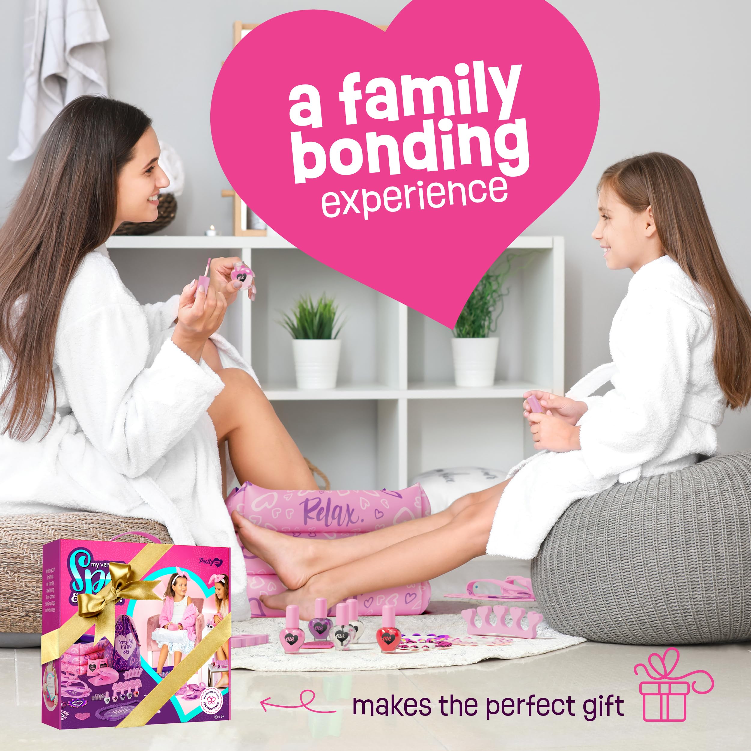 Pretty Me Spa Day Kit snow powder for magical foot soak fun