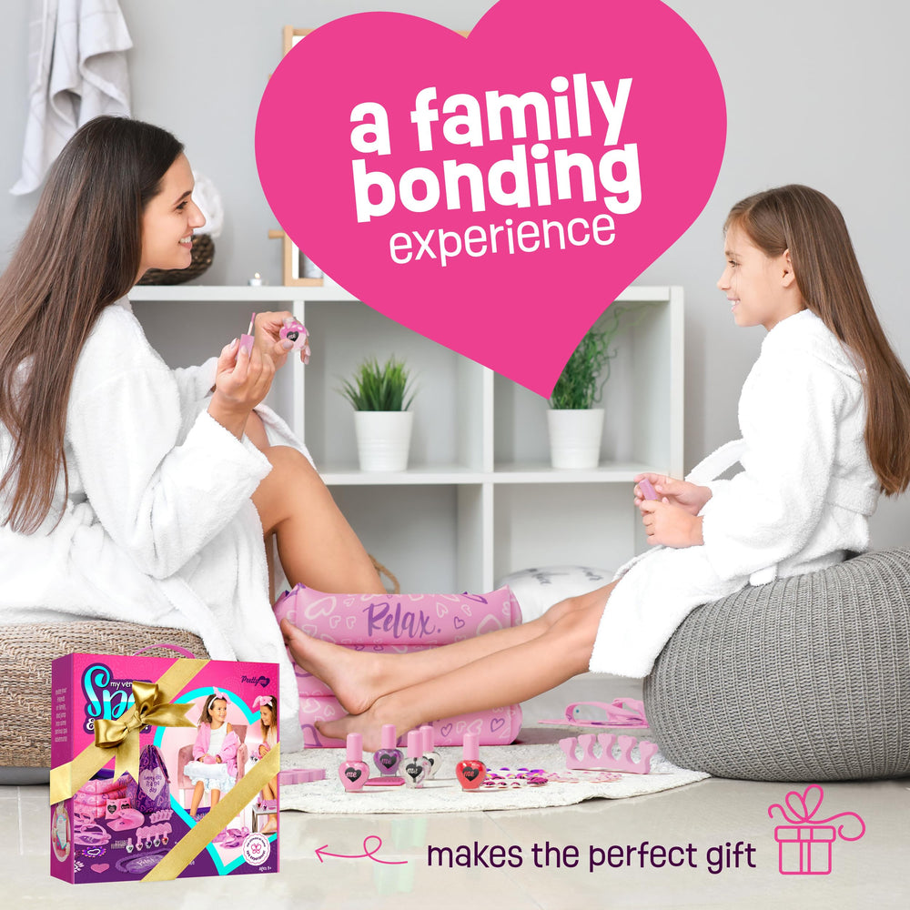 Pretty Me Spa Day Kit snow powder for magical foot soak fun