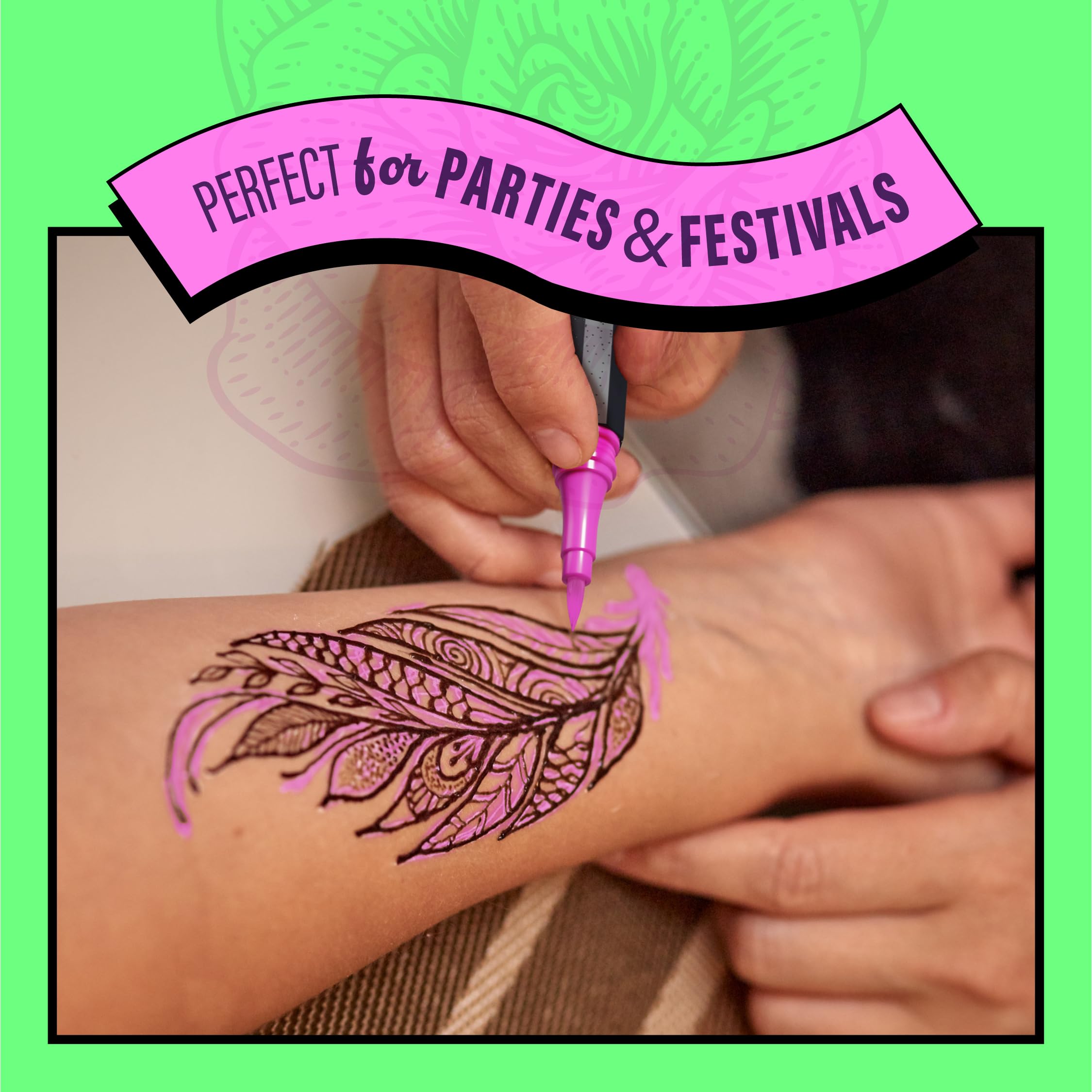 Pretty Me durable tips support precise, professional-looking lines.
