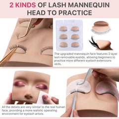 Pretty memory eyelash kit: lash shampoo kit supports clean practice sessions.
