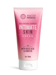Pretty Privates Intimate Bleaching Cream packaging evokes gentle skin brightening for sensitive areas.