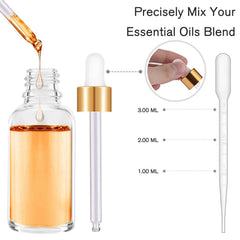 PrettyCare long glass dropper 3.6 inches enables precise oil transfers.