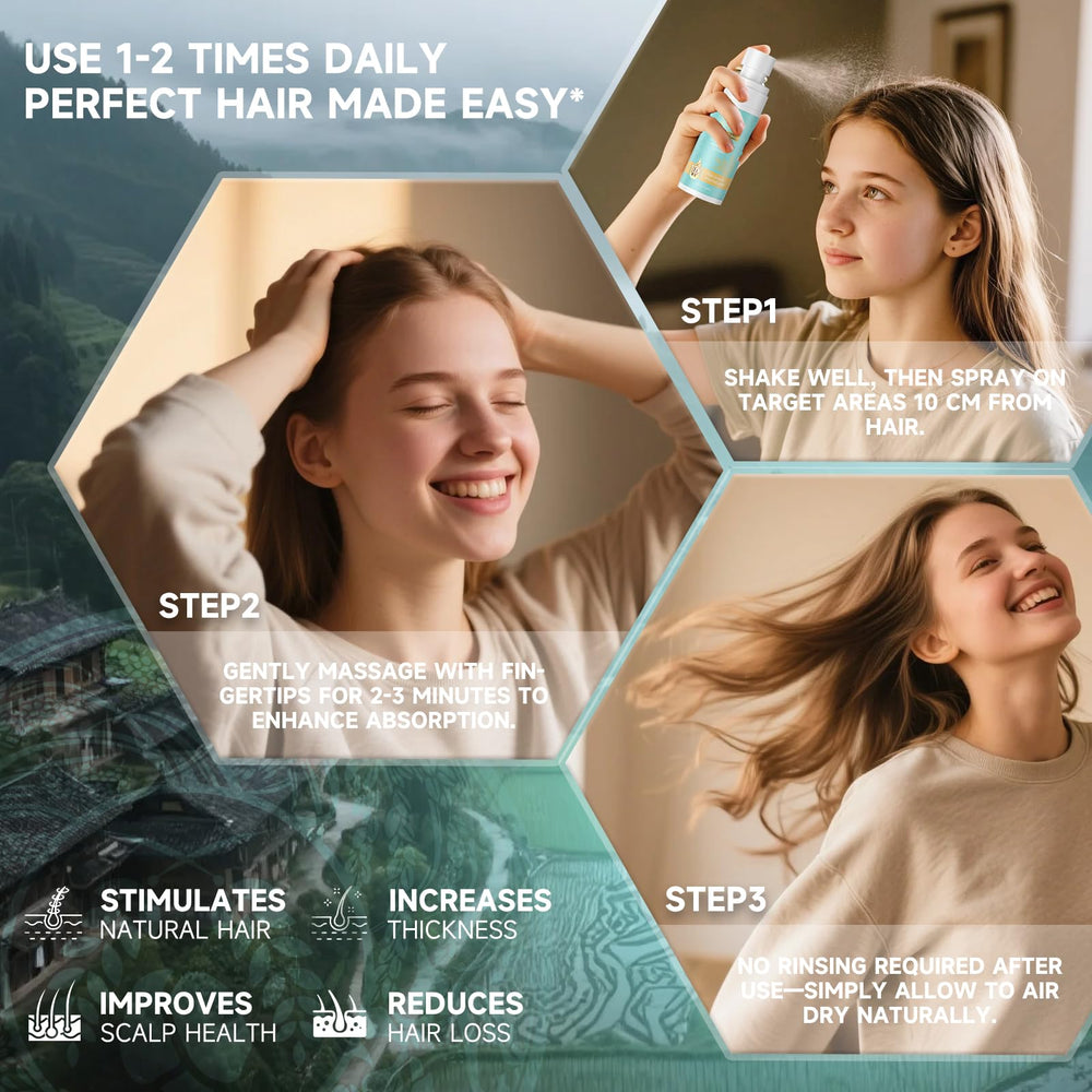 PRFTMK rice water infusion boosts moisture and shine for dry hair.