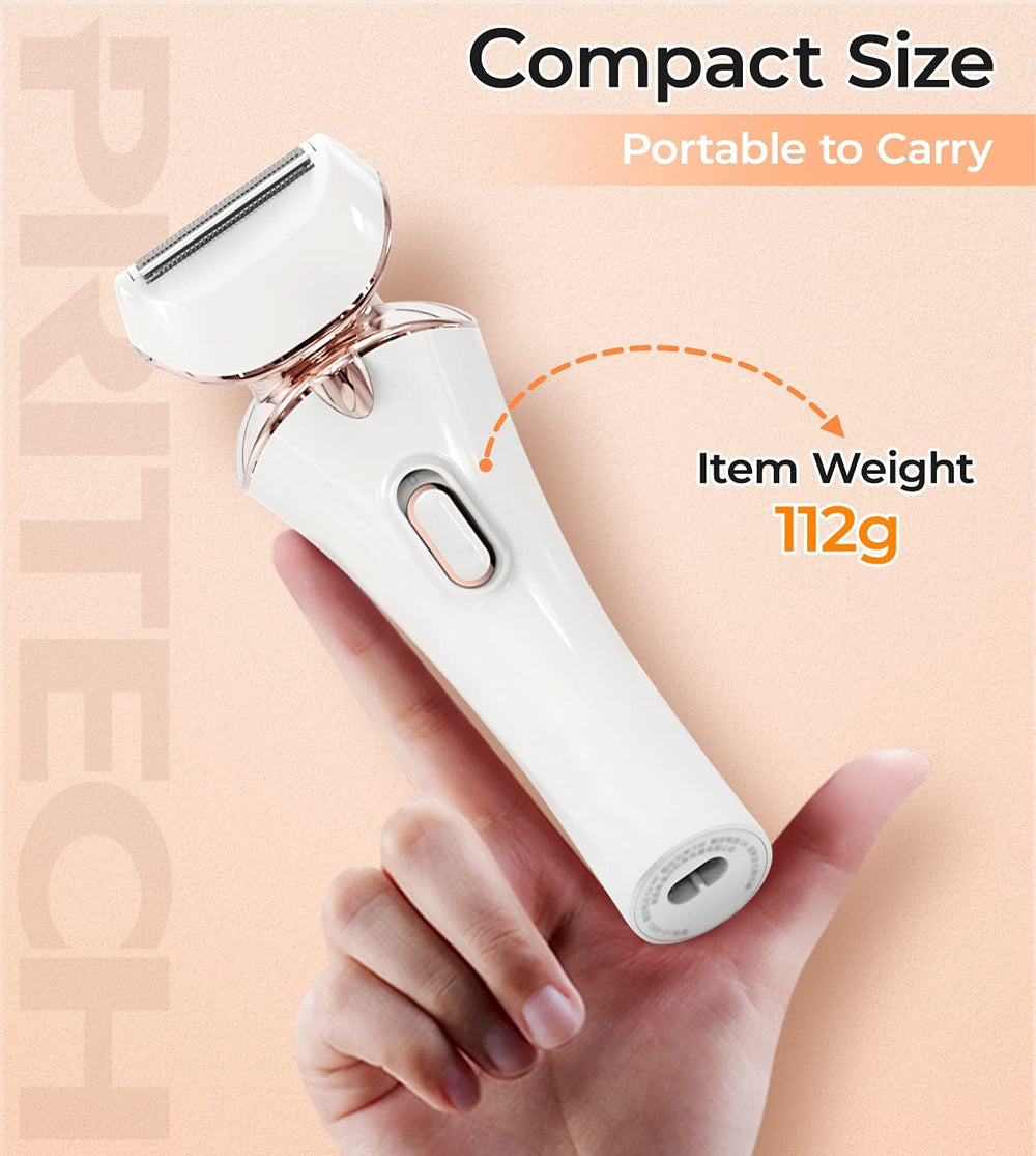 PRITECH ipx6-washable-blades demonstrating easy cleaning after wet-shower use.