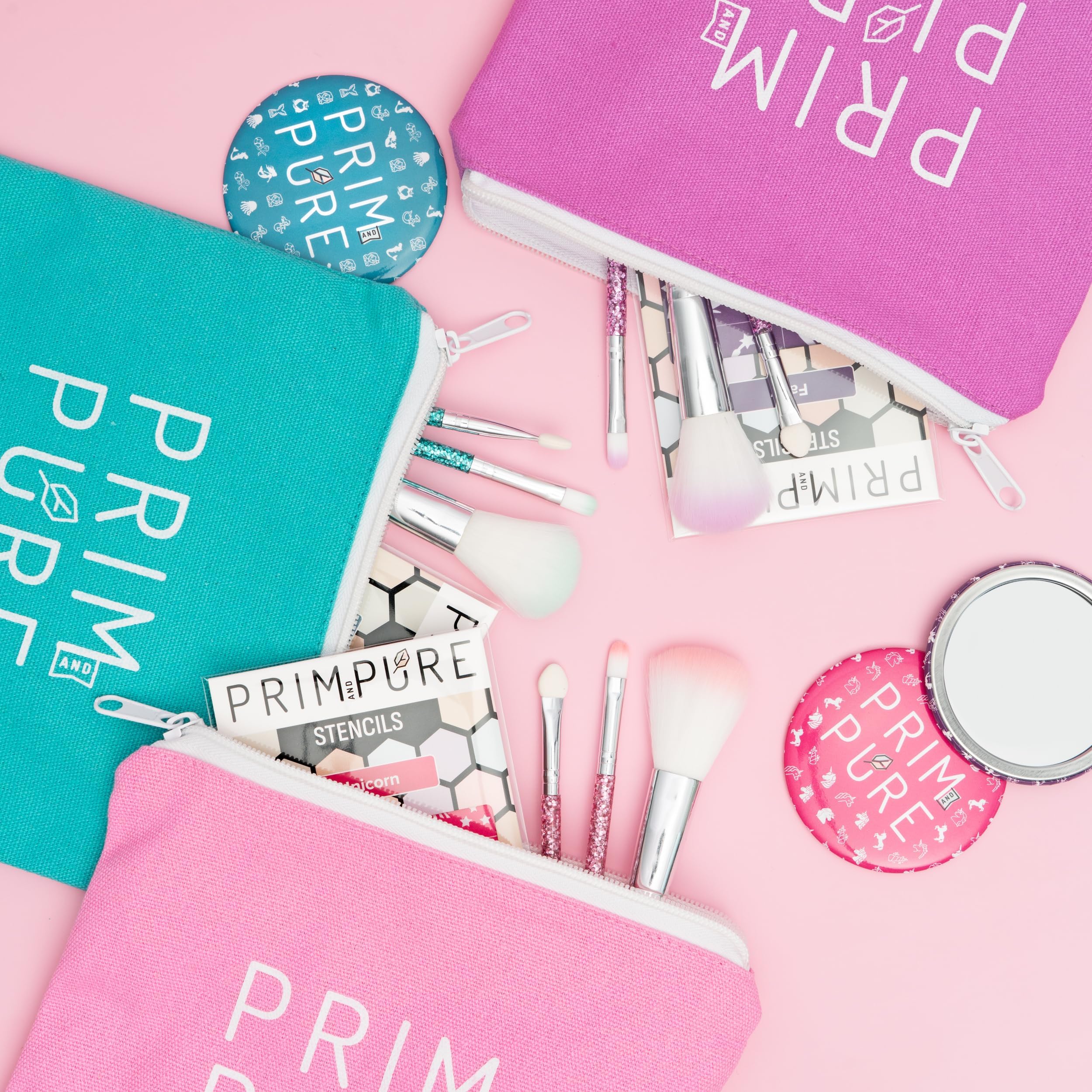 Prim and Pure kids makeup brush accessories enable gentle, precise application