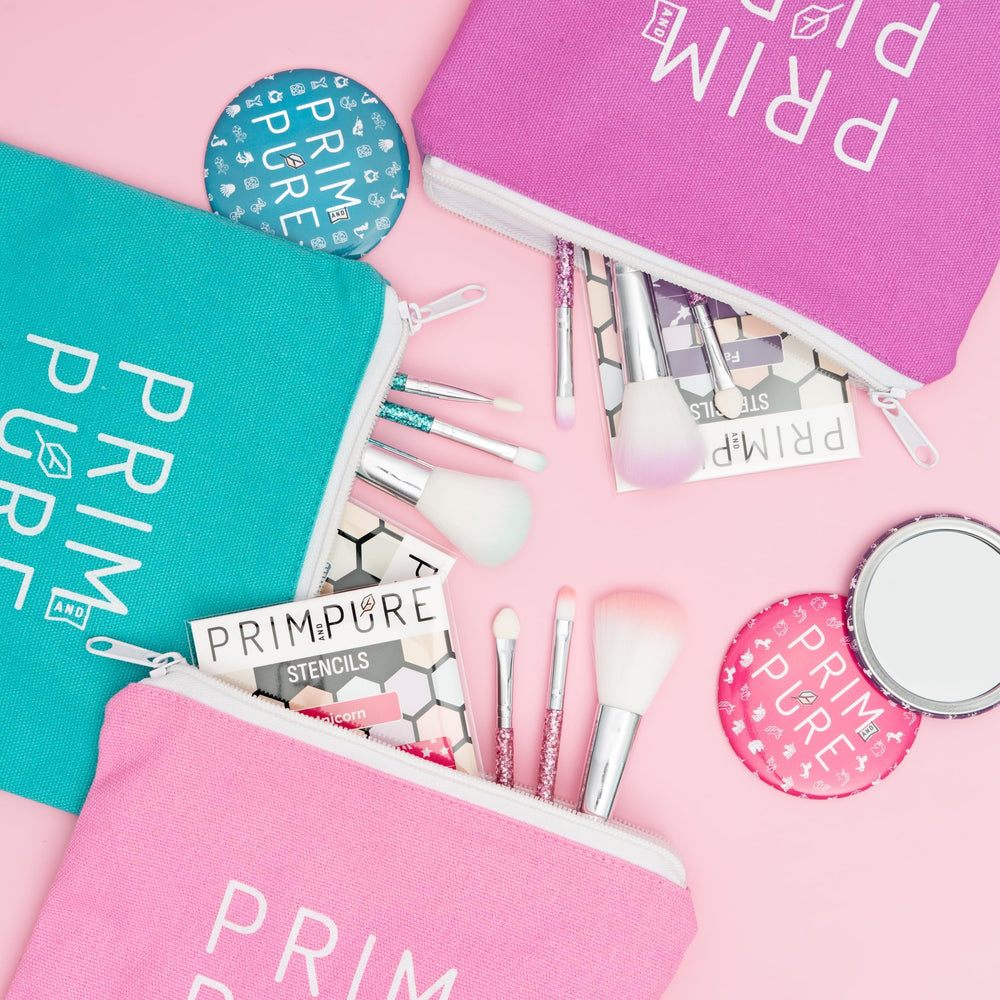 Prim and Pure kids makeup brush accessories enable gentle, precise application