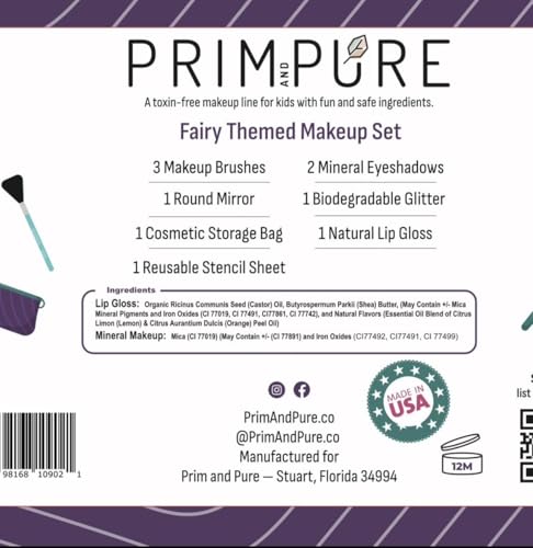 Prim and Pure kids makeup eyeshadow bioglitter adds shimmering color for imaginative play
