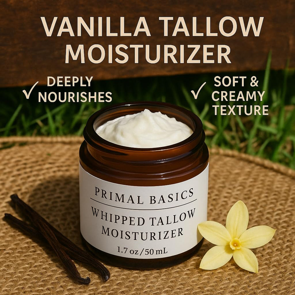 Primal Basics vitamin-a-d-e-k blend supports skin health.