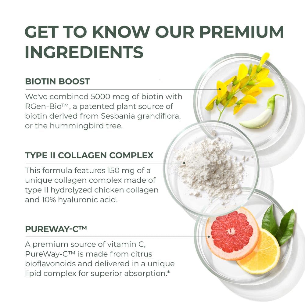 Primal Harvest bottle-label closeup underscores biotin and zinc nutrients for hair support.