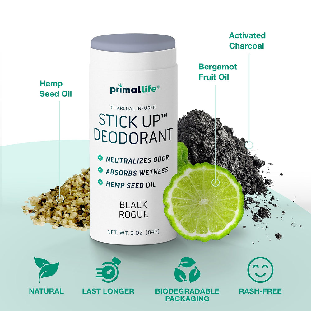 Stick Up application scene showing quick swipe for long-lasting odor control.
