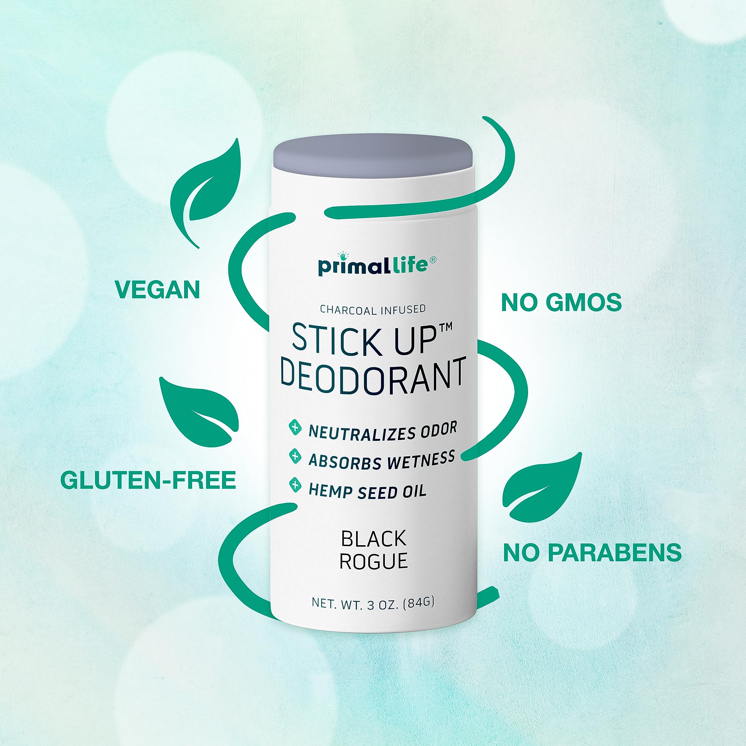 Magnesium and zinc oxide action in Stick Up for deodorizing benefits.