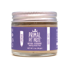 Primal Pit Paste lavender deodorant bottle ready for everyday odor protection on sensitive skin