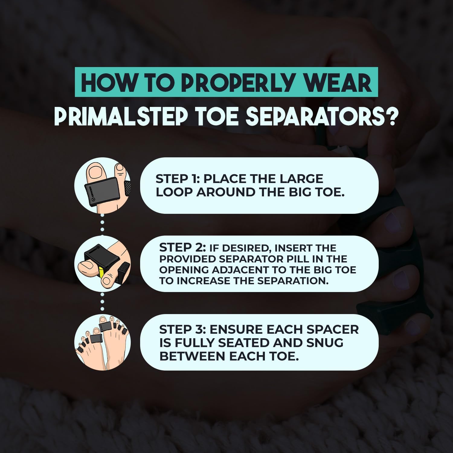 PRIMALSTEP APEX Large size L fits larger feet with stability.