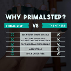 PRIMALSTEP APEX toe spreaders close up highlights thicker silicone