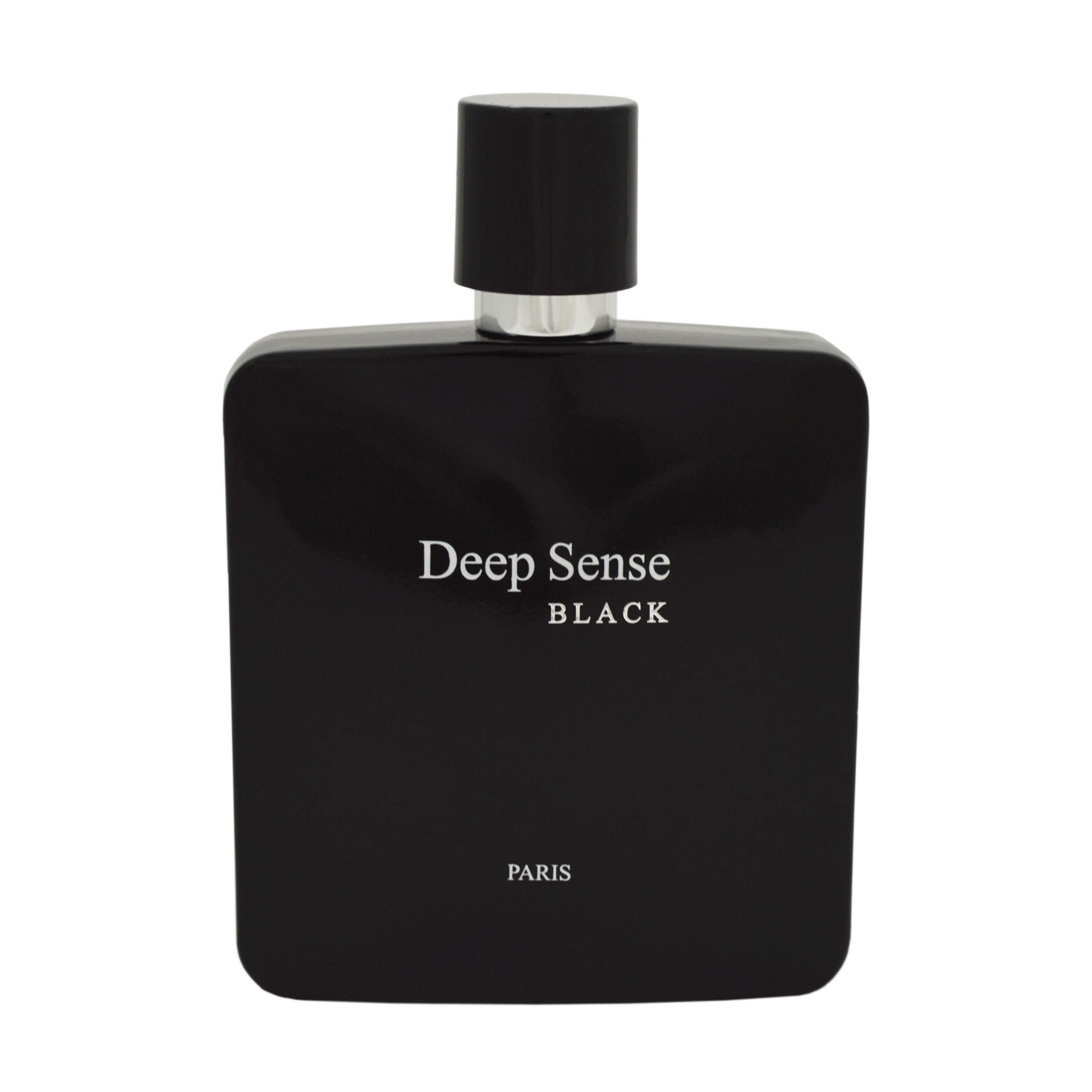 Prime COllection Deep Sense Black EDP bottle—balanced wood and citrus notes for evening wear.