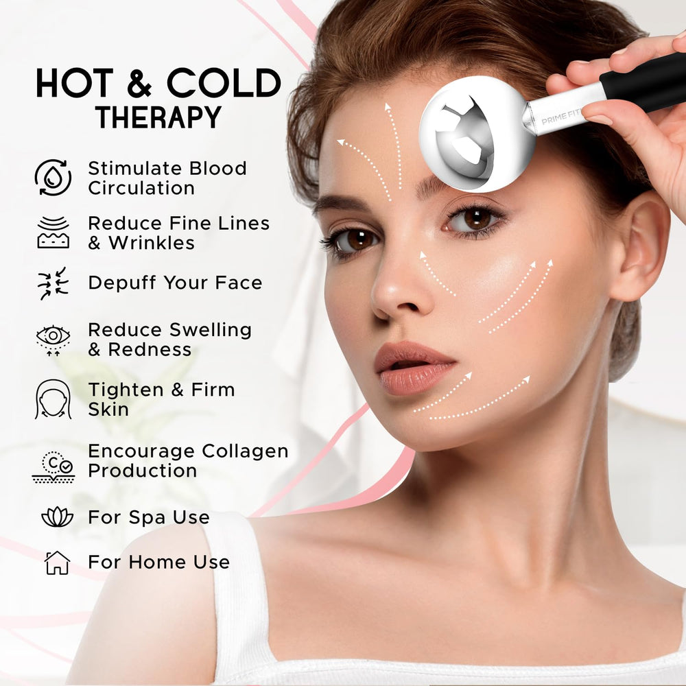 PRIME Fitness massager for face, neck and eyes boosts circulation and relaxation.