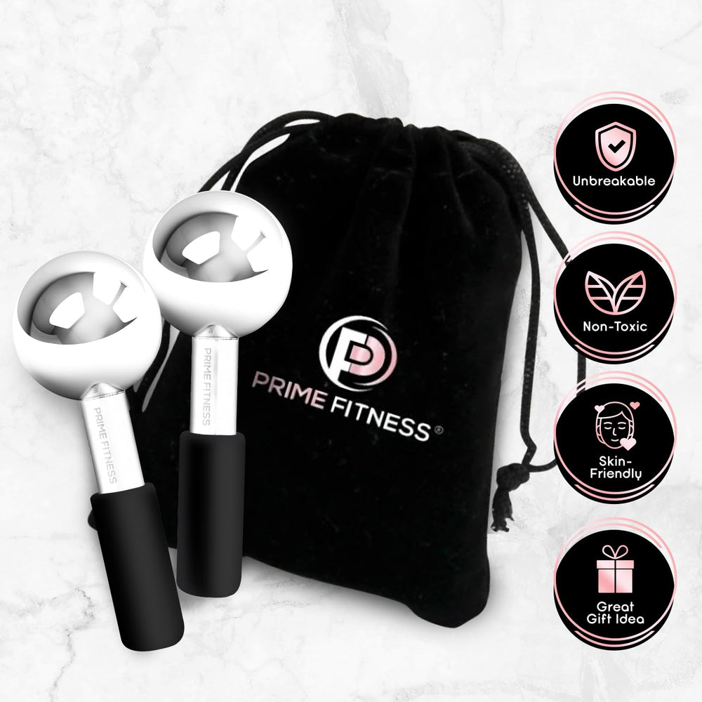 PRIME Fitness skincare tool refreshes under-eye circles with gentle cooling.