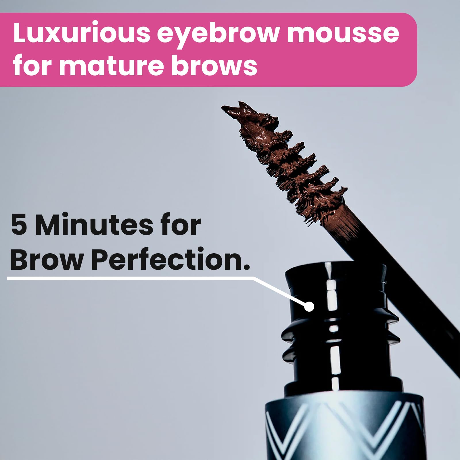 Prime Prometics PrimeBrow Complete spoolie open demonstrates shaping and brow control