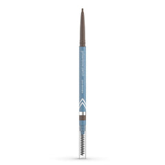 Prime Prometics PrimeBrow Pencil micro-fine-tip demonstrates hair-like strokes for natural brows.