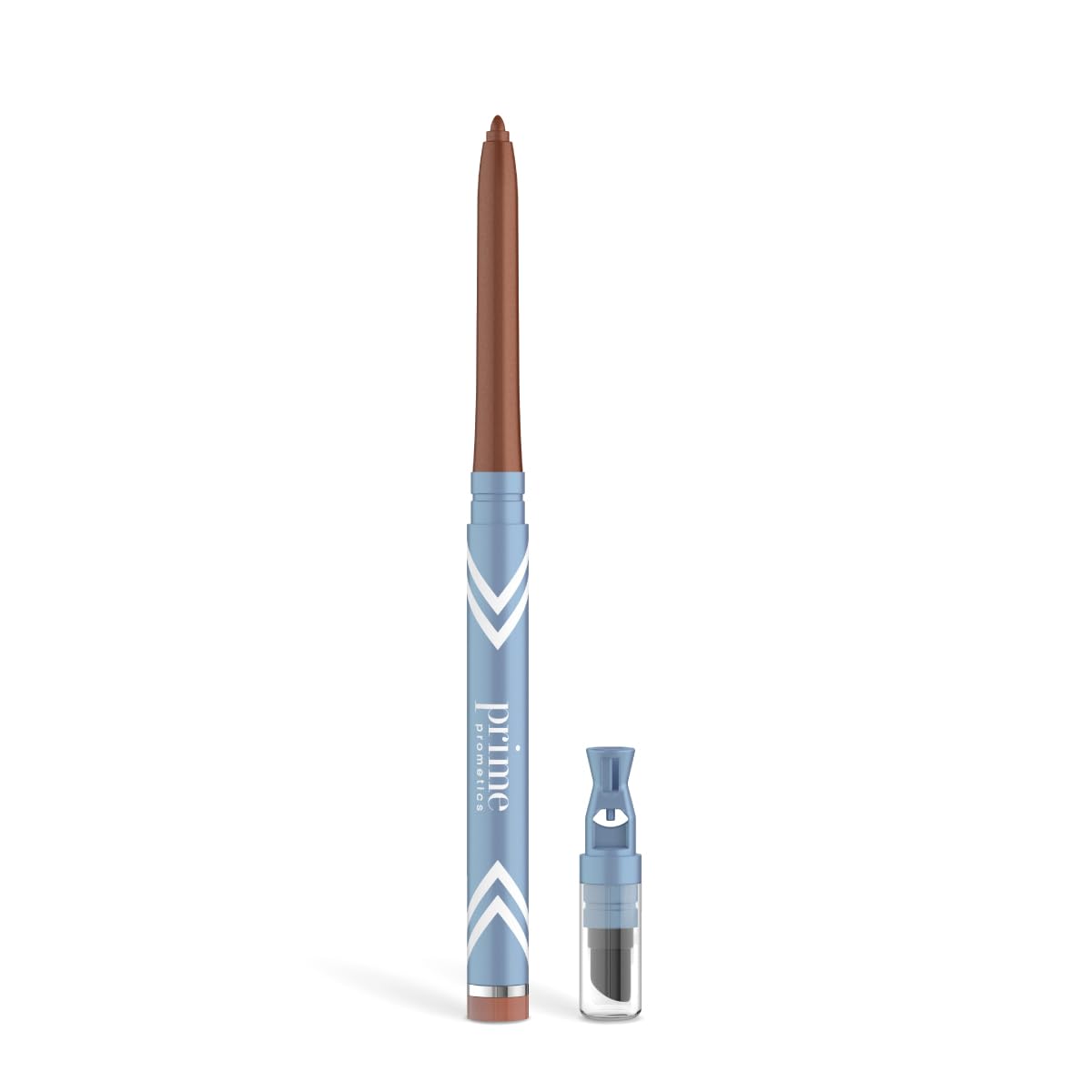 PrimePrometics PrimeEyes Glide Eyeliner copper metallic swatch with rich color and creamy glide