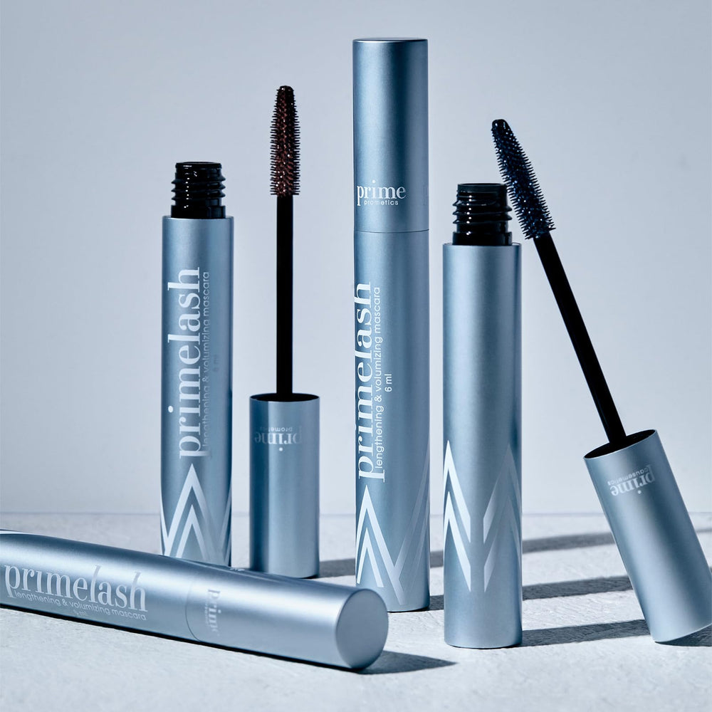 Prime Prometics PrimeLash lashes after two coats for lift.