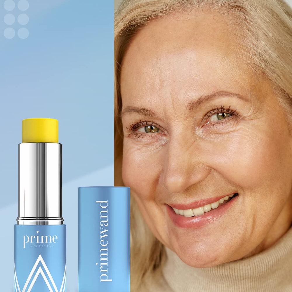 Prime Prometics PrimeWand Nourish on face delivers hydrated, non-greasy glow.