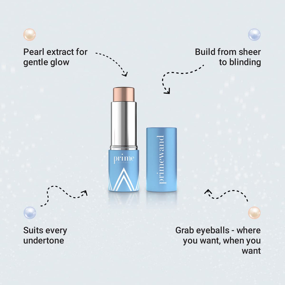 Prime Prometics PrimeWand Pearl eyes-highlight adds luminous depth to lids.