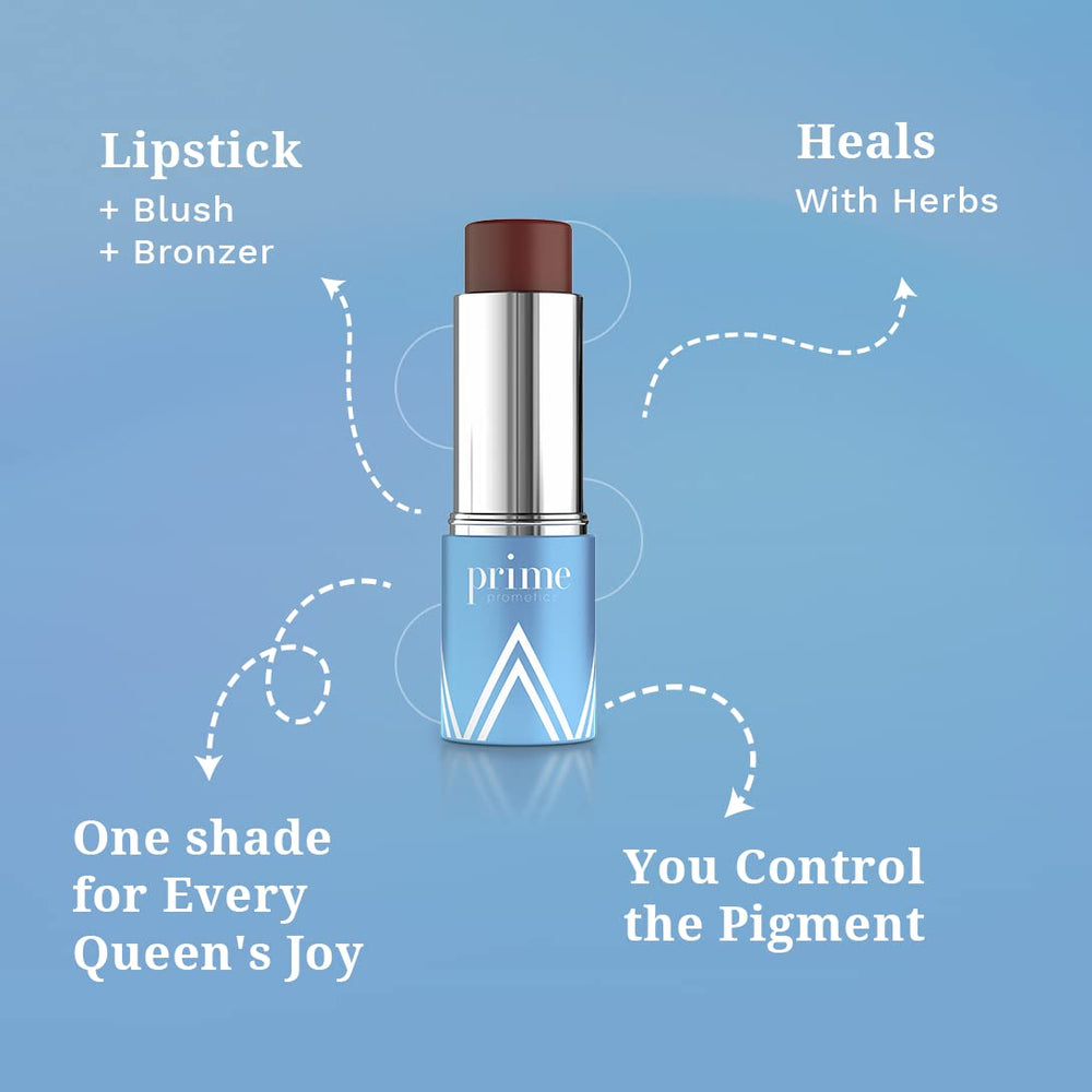 Prime Prometics PrimeWand Pigment along jawline for soft contour