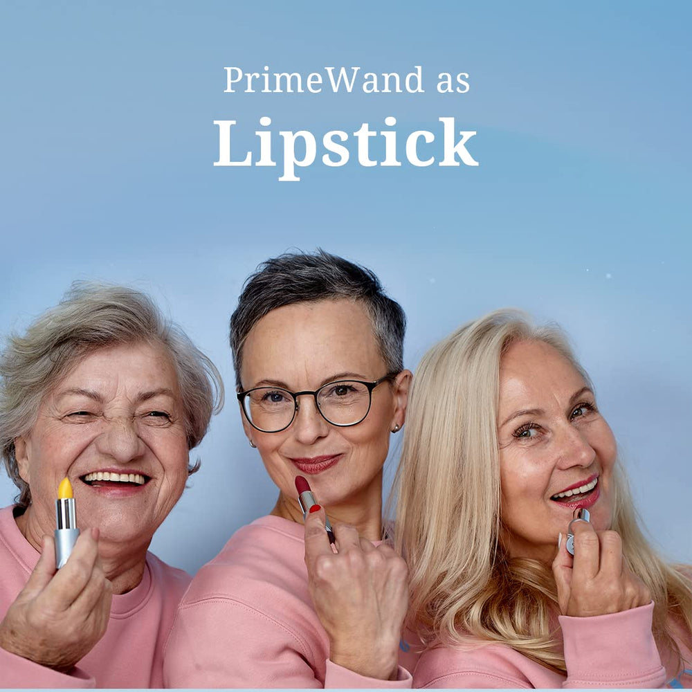 Prime Prometics PrimeWand Pigment on lips for buildable color