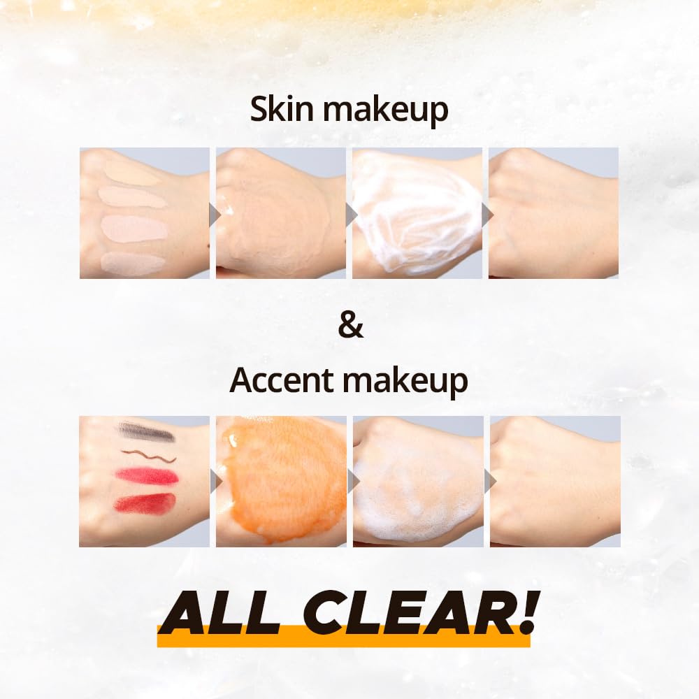 Primera PRMR oil to foam cleanser near pores showing blackhead care