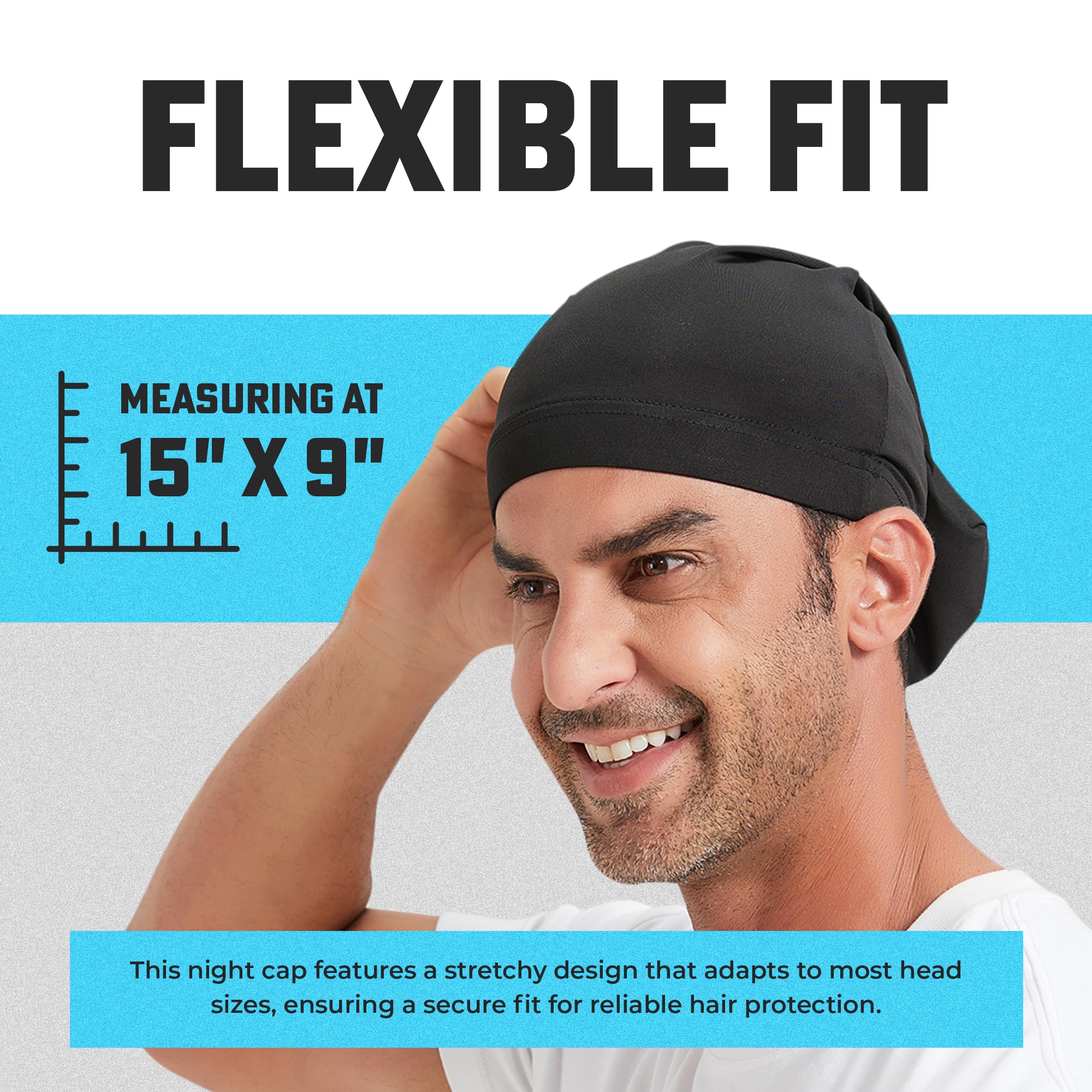 PRIMERIVER Dreadlock Cap close-up of breathable soft fabric for comfort