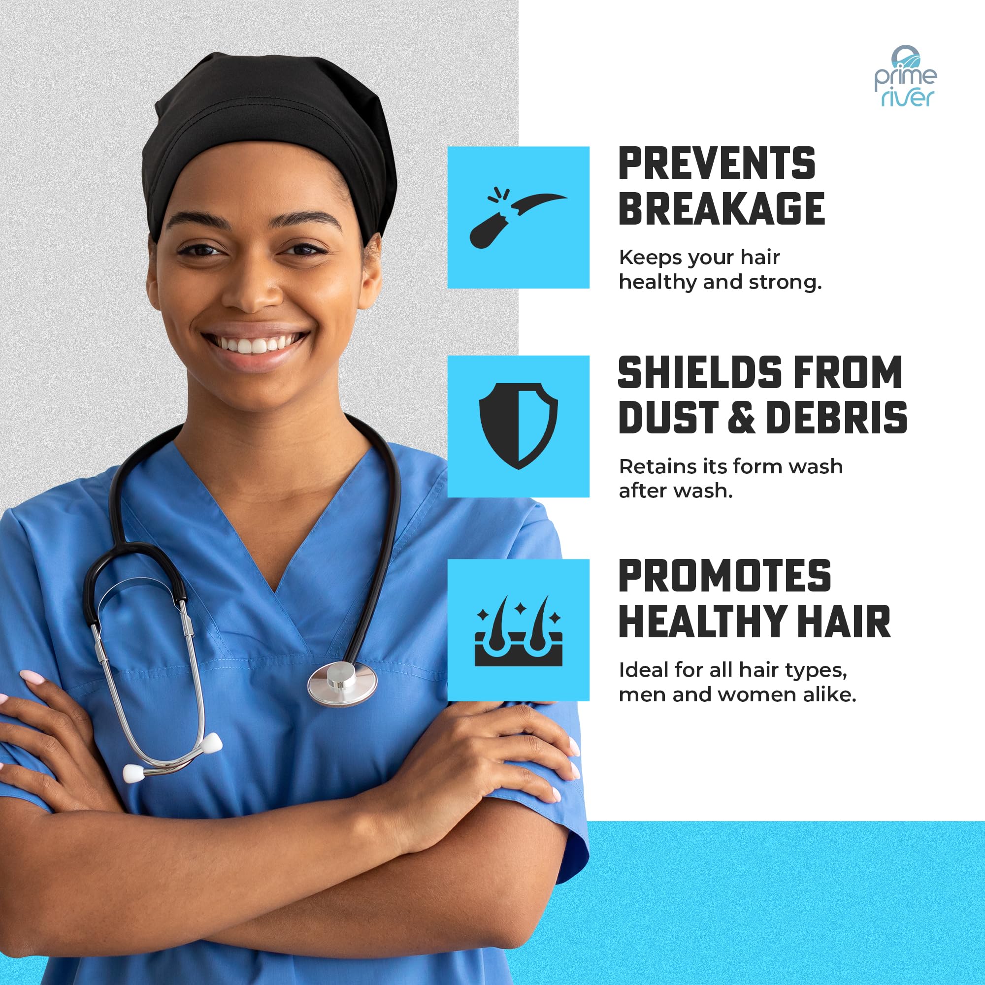 PRIMERIVER Dreadlock Cap dust and debris shield for hair protection