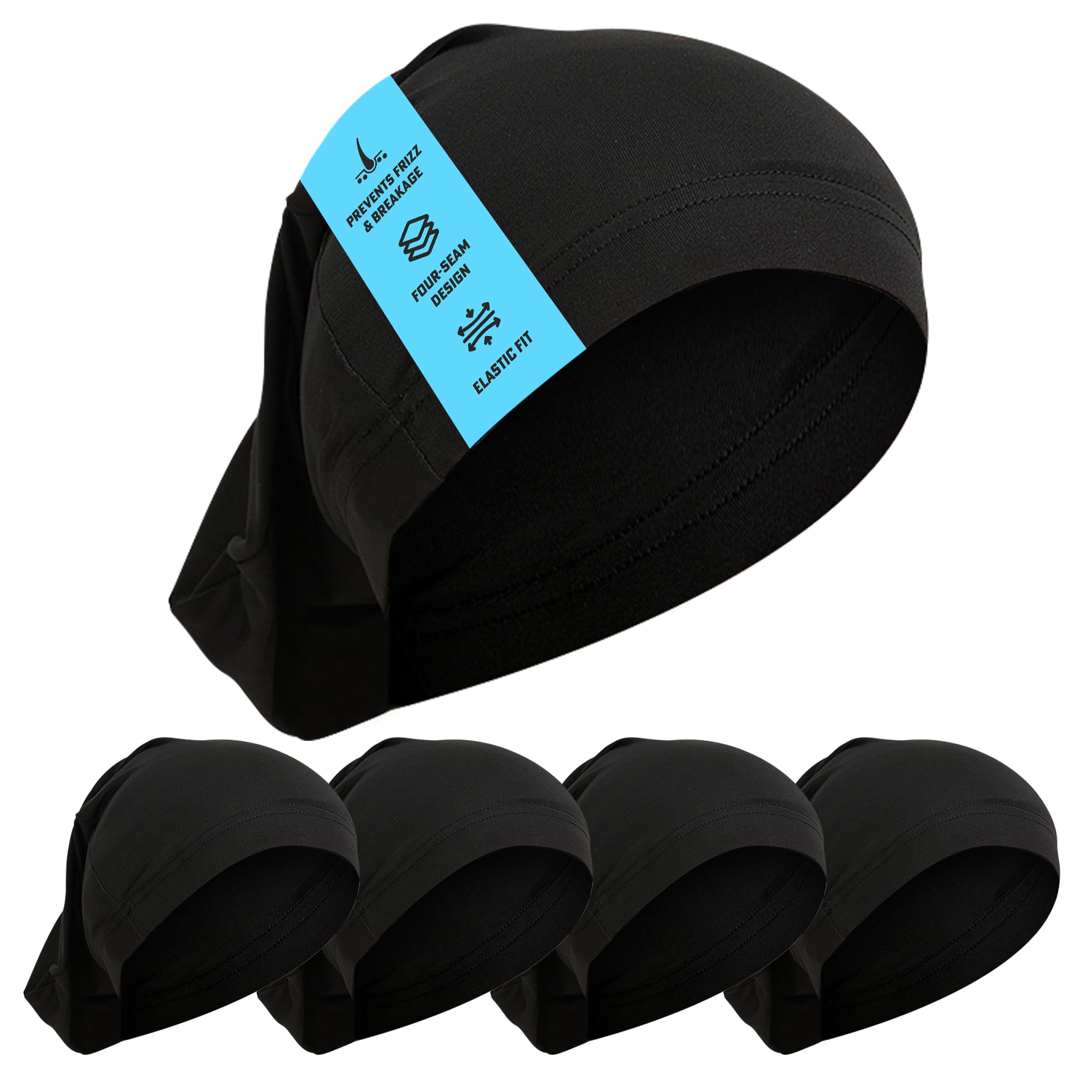 PRIMERIVER Dreadlock Cap 5-pack display emphasizes value and coverage