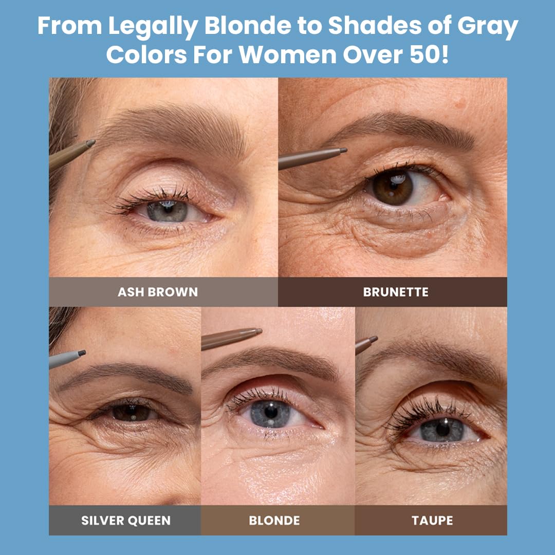 Five shade options including gray-friendly tones for mature hair.