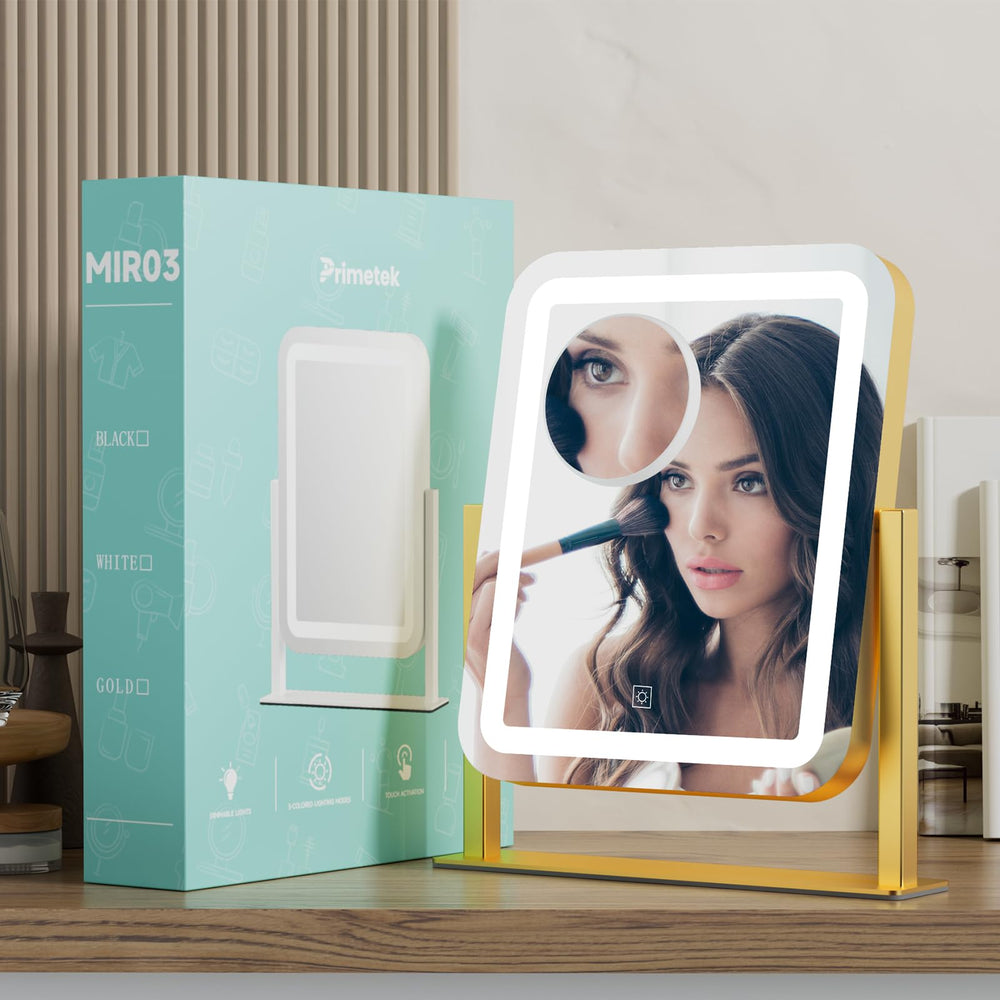PRIMETEK gold finish adds a luxe touch to any vanity.