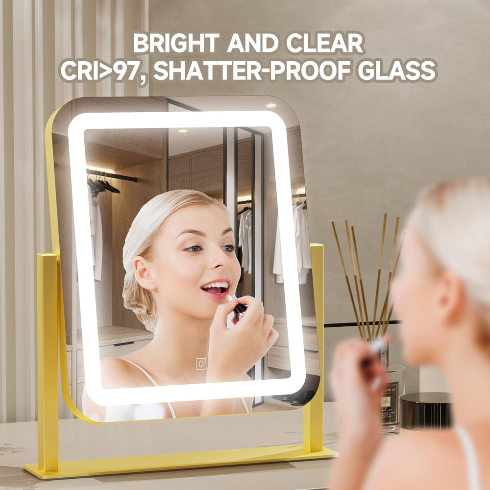 PRIMETEK vanity mirror large 16x14 offers expansive viewing for detailed edits.