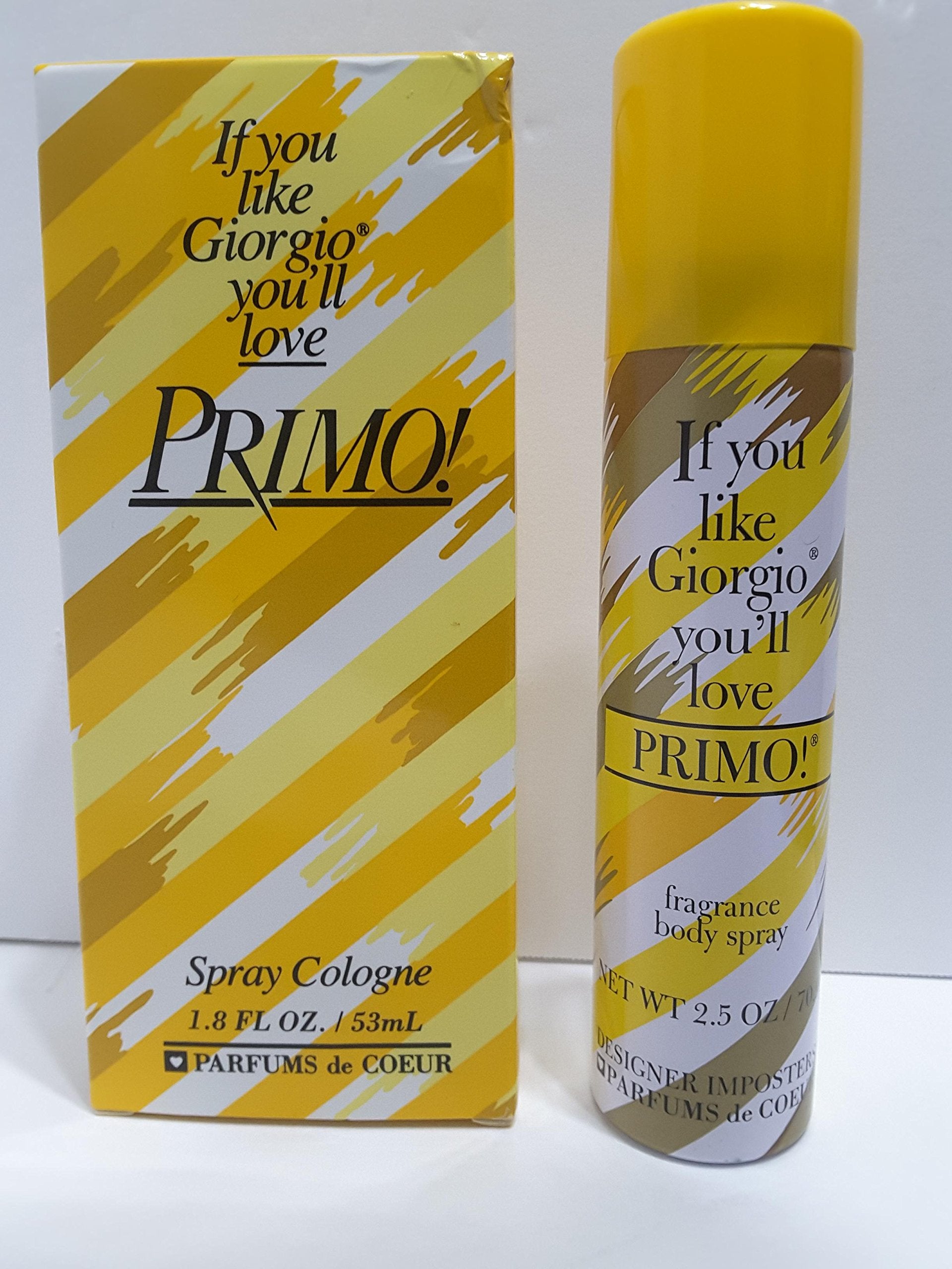Primo daily-use spray setup enables easy, on-the-go refreshment.