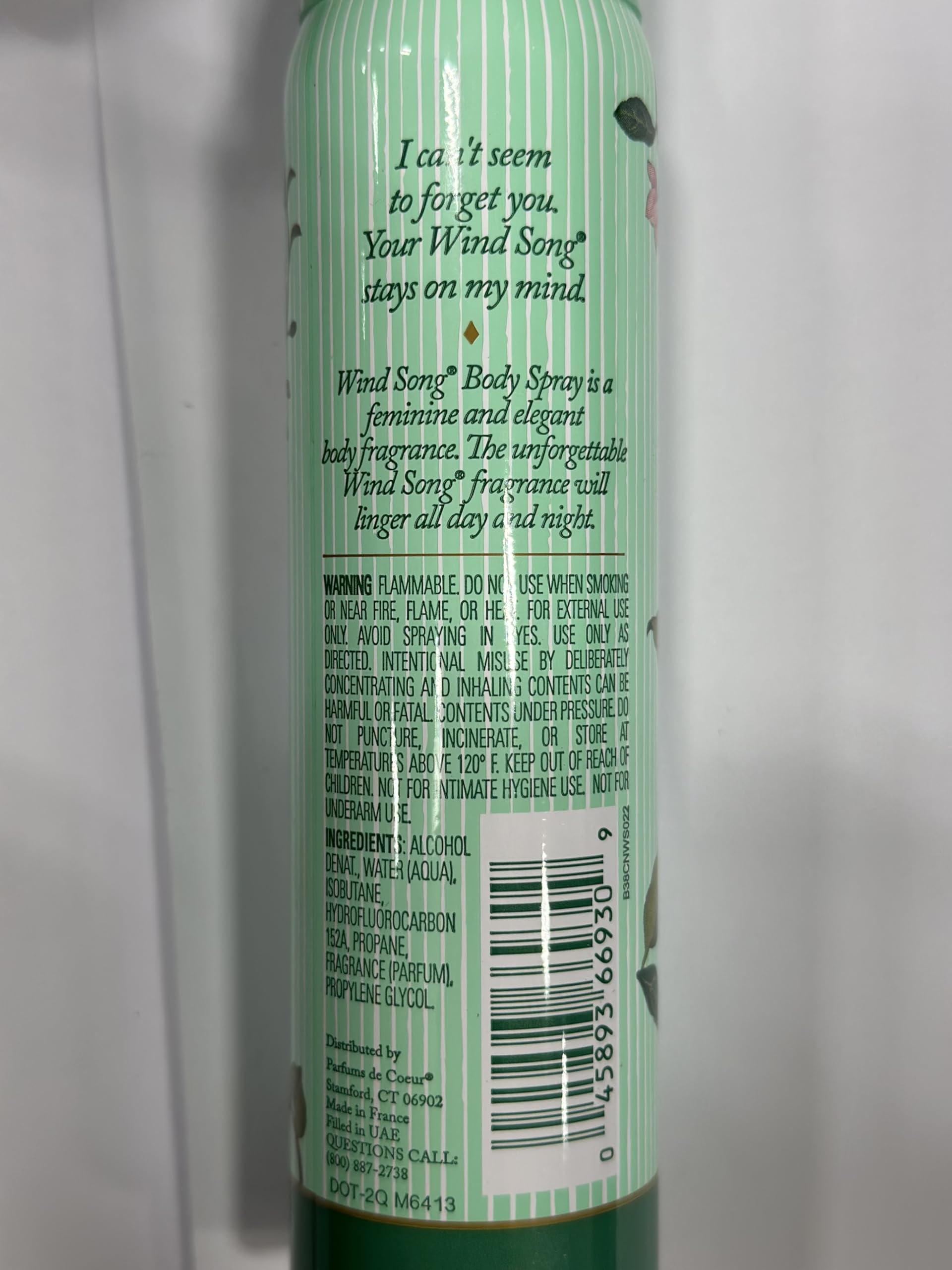Prince Matchabelli Wind Song body spray 3-pack bottle for lasting, classic fragrance.