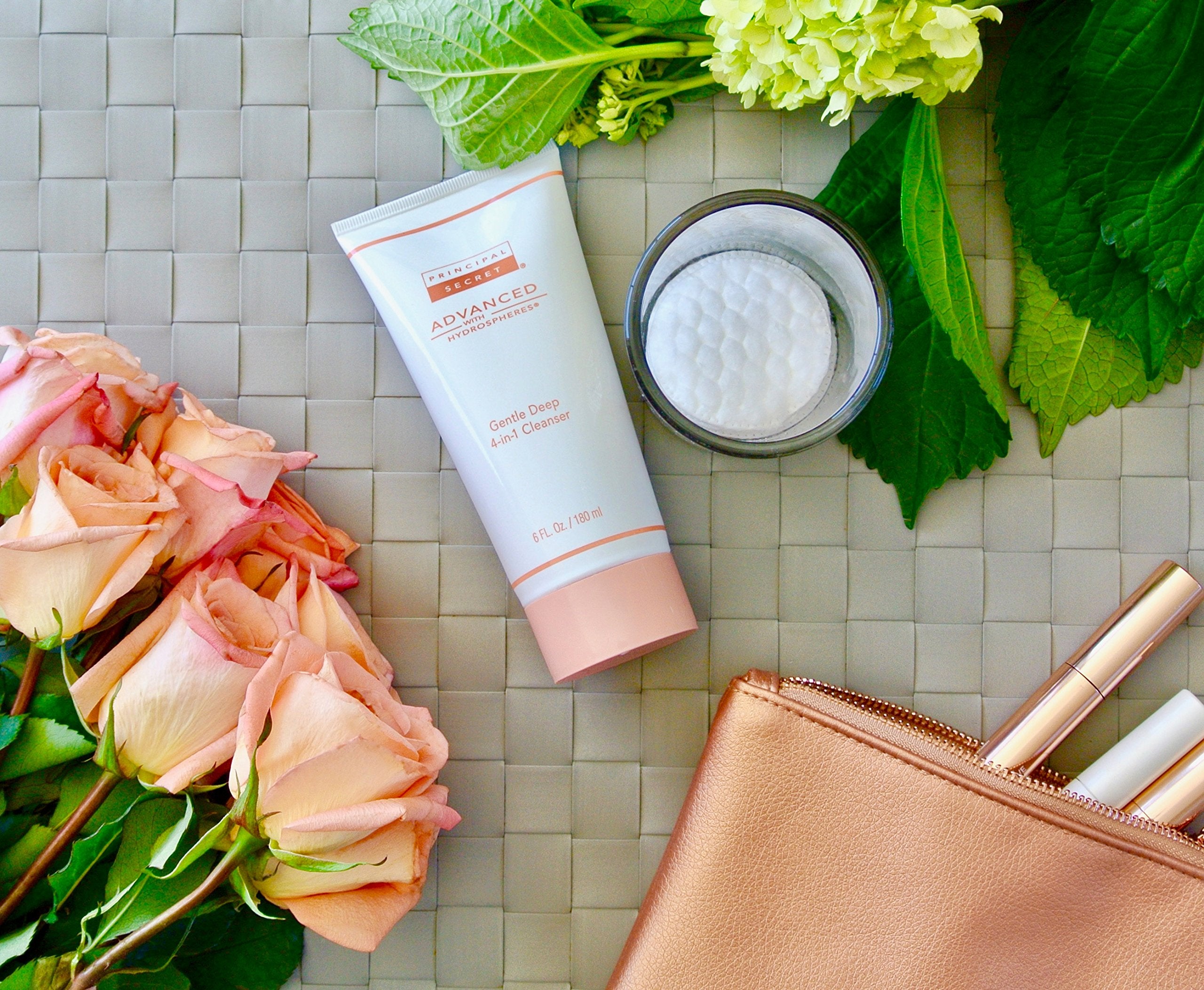 Principal Secret Gentle Deep 4-in-1 Cleanser closeup shows skin-soft finish.