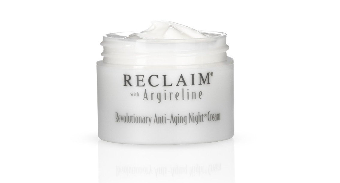 Principal Secret RECLAIM night-cream application on skin during routine improves nightly nourishment.